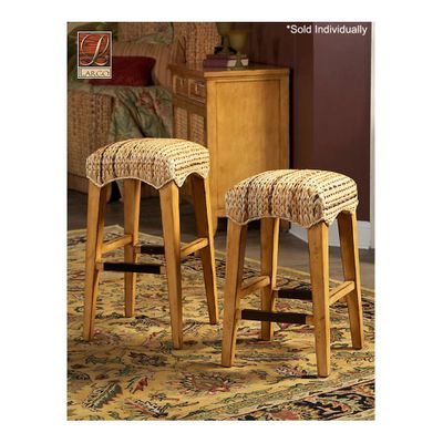 Palm Isle Backless Stool Antique Honey and Abaca Weave - Largo - LARGO-ST-D1650-BACKLESS