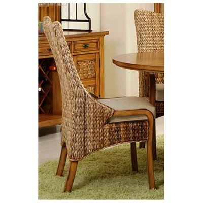 Palm Isle Side Chair - Set of 2 Antique Honey and Abaca Weave - Largo - LARGO-ST-D1650-241