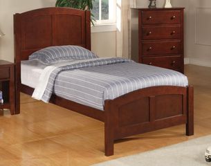 Parker Brown Cherry Twin Panel Bed - 400291T