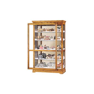 Parkview Curio Cabinet in Golden Oak - Howard Miller