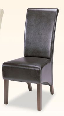 Parson Chair (Set of 2) in Chocolate Bycast Vinyl - Coaster