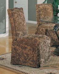 Parson Chair (Set of 2) in Green Floral - Coaster