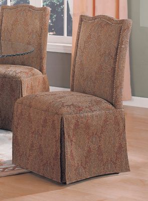 Parson Chair (Set of 2) in Red Floral - Coaster