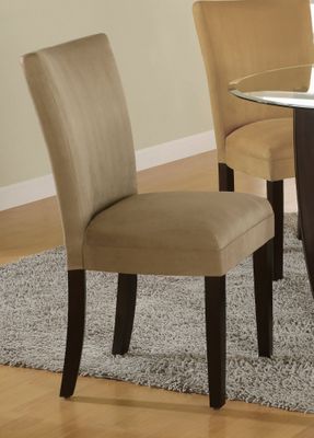 Parson Chair (Set of 2) in Taupe Microfiber - Coaster