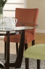 Parson Chair (Set of 2) in Terracotta Microfiber - Coaster