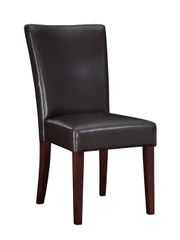 Parsons Chair - Brown Bonded Leather - Powell Furniture - 749-833