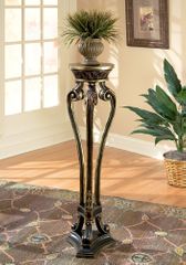 Pedestal in Black with Gold Tipping - Butler Furniture - BT-1900147