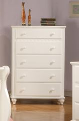 Pepper White Chest with 5 Drawers - 400365