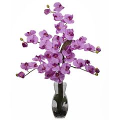 Phalaenopsis with Vase Silk Flower Arrangement - Nearly Natural - 1191-MA