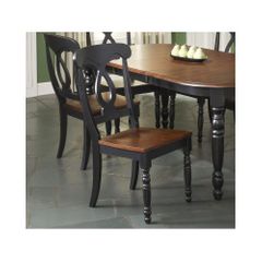 Phillip Side Chair - Set of 2 Black / Cherry - Largo - LARGO-ST-D195-41