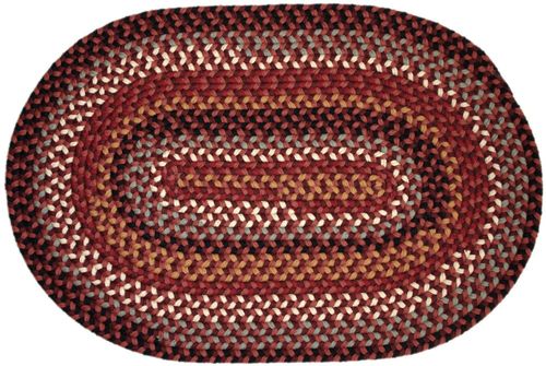 Pilgrim Wine 4'x6' Braided Rug - Rhody Rug - PG-4346WI