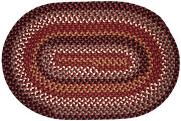 Pilgrim Wine 4'x6' Braided Rug - Rhody Rug - PG-4346WI