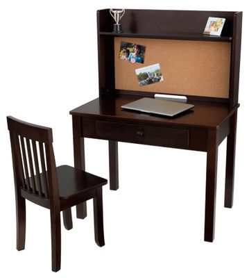 Pinboard Desk with Hutch and Chair - KidKraft Furniture - 27150