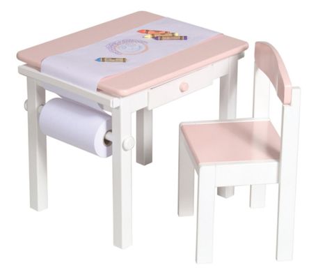 Pink Art Table and Chair Set - Guidecraft - G98048
