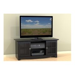 Pinnacle 56'' Black TV Stand for Center Channels - Nexera Furniture