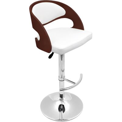 Pino Bar Stool in Cherry White - Lumisource