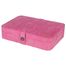 Plush Fabric Jewelry Box and Ring Case with Twenty-Four Sections in Rose Blush - Maria - Jewelry Boxes by Mele - 0054523