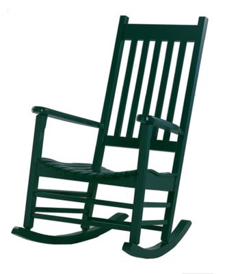 Porch Rocker Chair in Hunter Green - R-51865