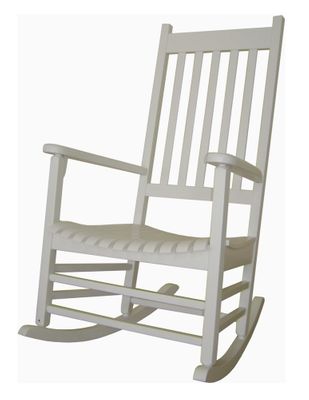 Porch Rocker Chair in White - R-51864