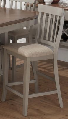 Pottersville Antique Grey Slat Back Stool - Set of 2 - 771-BS814KD