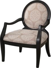 Powell Batik Pearl Black Framed Chair