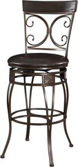 Powell Big and Tall Barstool Back to Back Scroll