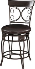 Powell Big and Tall Counter Stool Back to Back Scroll