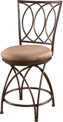 Powell Big and Tall Counter Stool Metal Crossed Legs