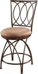 Powell Big and Tall Counter Stool Metal Crossed Legs