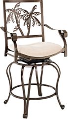 Powell Big & Tall Palm Tree Counter Stool with Arms