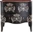 Powell Black with White Print 4 Drawer Hall Chest