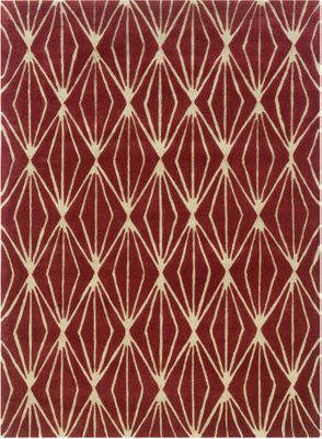 Powell Bombay 100% Polyester Rug Entwine Rust