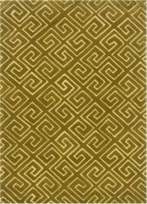 Powell Bombay Fret Yellow Rug 100% Polyester