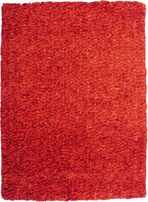 Powell Bombay Luxe Shag Rug Burnt Orange 100% Microfiber