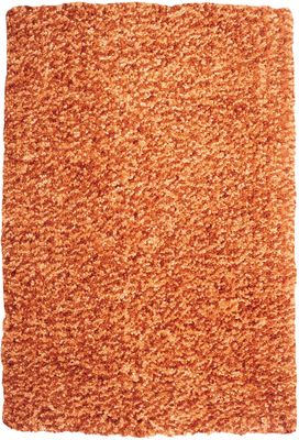 Powell Bombay Luxe Shag Rug Russet Microfiber