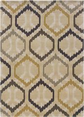 Powell Bombay Rug Comb Ivory Ikat Design