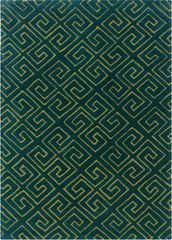 Powell Bombay Rug Fret Navy Greek Key Pattern
