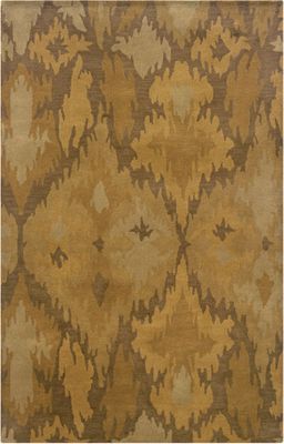 Powell Bombay Rug Goa Beige Ikat 100% New Wool