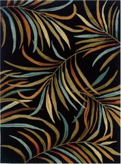 Powell Bombay Rug Lanai Black 100% Polyester