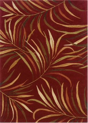 Powell Bombay Rug Lanai Red 100% Polyester