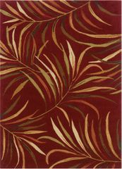 Powell Bombay Rug Lanai Red 100% Polyester