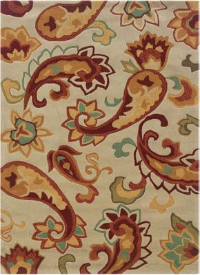 Powell Bombay Rug Palme Ivory Chic Design
