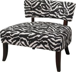 Powell Lady Slipper Zebra Print Accent Chair