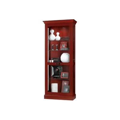 Preston Chili Red Display Cabinet with Sliding Door - Howard Miller