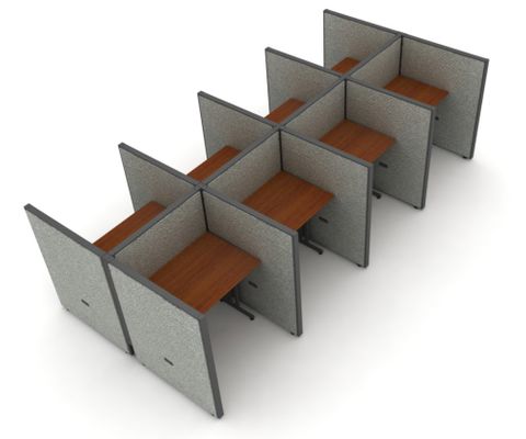 Privacy Cubicle Panel Station, 2X4 Layout, 47
