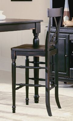 Pub Chair in Black-Sand Through (Set of 2) - 715-29