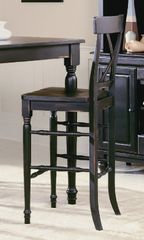 Pub Chair in Black-Sand Through (Set of 2) - 715-29