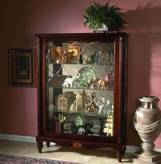 Pulaski Two Way Sliding Door Mantel Curio - Pulaski Furniture - 20703