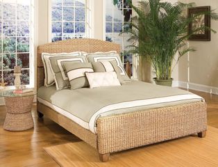 Queen Size Bed in Honey - Cabana Banana - 5401-400