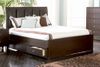 Queen Size Bed - Lorretta Queen Size Bed with Underbed Storage Drawers in Deep Brown - Coaster - 201511Q-SET